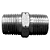 Adaptador Hidráulico 3/8" NPT x 3/8" NPT Macho Alta Pressão - Imagem 4