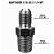 Adaptador Hidráulico 7/16" JIC x 1/4" NPT Macho Alta Pressão - Imagem 2