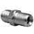 Adaptador Hidráulico 7/16" JIC x 1/8" NPT Macho Alta Pressão - Imagem 10