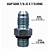Adaptador Hidráulico 7/16" JIC x 7/16" ORING Macho Alta Pressão - Imagem 2
