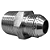 Adaptador Hidráulico 7/8" JIC x 3/4" NPT Macho Alta Pressão - Imagem 8