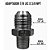 Adaptador Hidráulico Macho 7/8" JIC x 3/8" NPT Alta Pressão - Imagem 2
