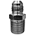 Adaptador Hidráulico 9/16" JIC x 3/8" NPT Macho Alta Pressão - Imagem 4