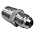 Adaptador Hidráulico 9/16" JIC x 3/8" NPT Macho Alta Pressão - Imagem 7