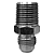 Adaptador Hidráulico 9/16" JIC x 3/8" NPT Macho Alta Pressão - Imagem 9