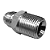 Adaptador Hidráulico 9/16" JIC x 3/8" NPT Macho Alta Pressão - Imagem 8