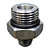 Adaptador Hidráulico 9/16 JIC x 7/8 ORING Macho Alta Pressão - Imagem 7