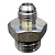 Adaptador Hidráulico 9/16 JIC x 7/8 ORING Macho Alta Pressão - Imagem 2
