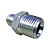 Adaptador Hidráulico 9/16" JIC x 1/2" NPT Macho Alta Pressão - Imagem 5