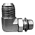 Adaptador Hidráulico 90° 1.1/16" JIC x 7/8" ORing Orientável - Imagem 3