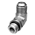 Adaptador Hidráulico 90° 1.1/16" JIC x 7/8" ORing Orientável - Imagem 7