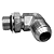 Adaptador Hidráulico 90° 7/8" JIC x 3/4" ORING - Orientável - Imagem 9