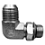 Adaptador Hidráulico 90° 7/8" JIC x 3/4" ORING - Orientável - Imagem 1