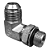 Adaptador Hidráulico 90° 7/8" JIC x 3/4" ORING - Orientável - Imagem 4