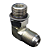 Adaptador Hidráulico 90° 7/8" JIC x 7/8" ORING - Orientável - Imagem 7