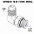 Adaptador Hidráulico 90° 7/8" JIC x 7/8" ORING - Orientável - Imagem 2