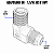 Adaptador 90° 1.1/16" JIC Macho x 1" NPT Macho Hidráulico - Imagem 2