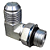 Adaptador 90° 1.1/16" JIC Macho x 1.1/16" Oring - Orientável - Imagem 1