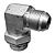 Adaptador Hidráulico 90° JIC Macho 1.1/16" x ORING 1.5/16" - Imagem 1