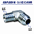 Adaptador Hidráulico 90° 3/4" JIC Macho x 3/8" NPT Macho - Imagem 2