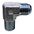 Adaptador Hidráulico 90° 3/4" JIC Macho x 3/8" NPT Macho - Imagem 1