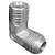 Adaptador Hidráulico 90° 7/8" JIC Macho x 1/2" NPT Macho - Imagem 5
