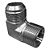 Adaptador Hidráulico 90° 1.5/8" JIC x 1.1/4" NPT Aço Carbono - Imagem 5