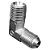 Adaptador Hidráulico 90° 1/2" JIC Macho x 1/4" NPT Macho - Imagem 5