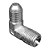 Adaptador Hidráulico 90° 1/2" JIC Macho x 1/4" NPT Macho - Imagem 4