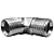 Adaptador Hidráulico 90° 1/2" NPT x 1/2" NPT Alta Pressão - Imagem 10