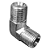 Adaptador Hidráulico 90° 1/2" NPT x 1/2" NPT Alta Pressão - Imagem 4