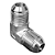 Adaptador Hidráulico 90° 3/4" JIC x 3/4" JIC Alta Pressão - Imagem 1