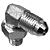 Adaptador Hidráulico 90° 7/16" JIC x 7/16" ORING Orientável - Imagem 7