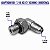 Adaptador Hidráulico 90° 7/16" JIC x 7/16" ORING Orientável - Imagem 2