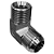 Adaptador Hidráulico 90° 1.5/16" JIC x 1" NPT Alta Pressão - Imagem 6
