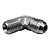 Adaptador Hidráulico 90° 9/16" JIC x 1/4" NPT Alta Pressão - Imagem 6