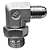 Adaptador Hidráulico 90° 9/16 JIC x 3/4 ORING - Orientável - Imagem 8