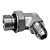 Adaptador Hidráulico 90° 9/16 JIC x 3/4 ORING - Orientável - Imagem 1