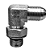 Adaptador Hidráulico 90° 9/16 JIC x 9/16 ORING - Orientável - Imagem 5