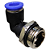 União Adaptador Pneumático Cotovelo 90° 10mm x 1/2" Macho - Imagem 4