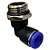 União Adaptador Pneumático Cotovelo 90° 10mm x 1/2" Macho - Imagem 3