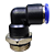 União Adaptador Pneumático Cotovelo 90° 10mm x 1/2" Macho - Imagem 7