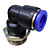 União Adaptador Pneumático Cotovelo 90° 10mm x 1/2" Macho - Imagem 9