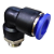 União Pneumático Cotovelo 90° 10mm x 1/4" Macho e Fêmea - Imagem 2