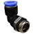 União Pneumático Cotovelo 90° 10mm x 3/8" Macho e Fêmea - Imagem 3