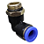 União Pneumático Cotovelo 90° 10mm x 3/8" Macho e Fêmea - Imagem 7