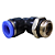 União Pneumático Cotovelo 90° 10mm x 3/8" Macho e Fêmea - Imagem 8
