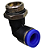 União Pneumático Cotovelo 90° 12mm x 1/2" Macho e Fêmea - Imagem 6