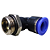 União Pneumático Cotovelo 90° 12mm x 1/2" Macho e Fêmea - Imagem 7