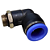 União Pneumático Cotovelo 90° 12mm x 1/4" Macho e Fêmea - Imagem 9